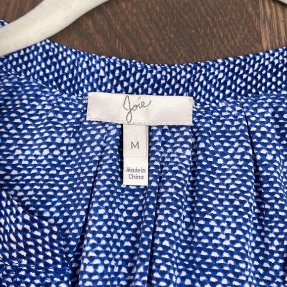 JOIE top - blue and white pattern - Picture 3 of 4